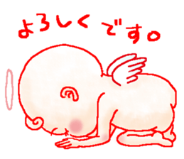 Mischievous angel sticker #981619