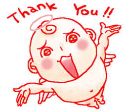 Mischievous angel sticker #981621