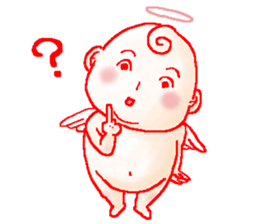 Mischievous angel sticker #981623