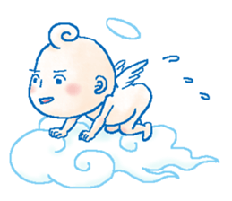 Mischievous angel sticker #981629