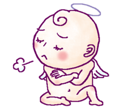 Mischievous angel sticker #981641