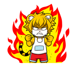 Little Tiger Cute TK Smart Suit Man sticker #982619