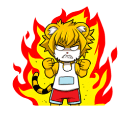 Little Tiger Cute TK Smart Suit Man sticker #982619