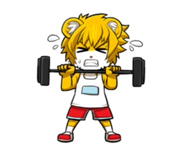 Little Tiger Cute TK Smart Suit Man sticker #982628