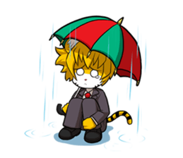 Little Tiger Cute TK Smart Suit Man sticker #982634