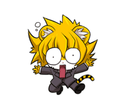Little Tiger Cute TK Smart Suit Man sticker #982637