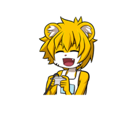 Little Tiger Cute TK Smart Suit Man sticker #982643