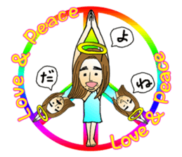 happy-go-lucky GOD sticker #982765