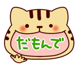 Cat character sticker #984002