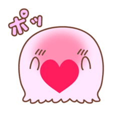 Merry friends of a jellyfish and the sea sticker #984092