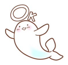 Merry friends of a jellyfish and the sea sticker #984095