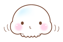 Merry friends of a jellyfish and the sea sticker #984097