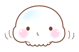 Merry friends of a jellyfish and the sea sticker #984097