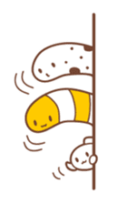 Merry friends of a jellyfish and the sea sticker #984105