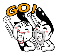 Miss. Chunjiao and Mr.Zhiming sticker #984356