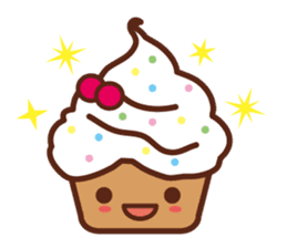 cup cake cafe sticker #984487