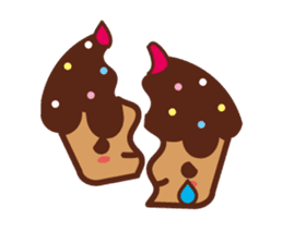cup cake cafe sticker #984494