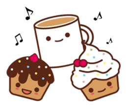 cup cake cafe sticker #984500