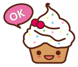 cup cake cafe sticker #984512