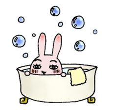 Daily life of funny rabbit sticker #984662