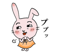 Daily life of funny rabbit sticker #984673