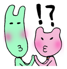 Green&Pink comedy sticker #985374