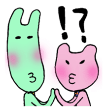 Green&Pink comedy sticker #985374