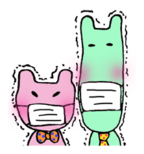 Green&Pink comedy sticker #985397