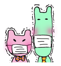 Green&Pink comedy sticker #985397