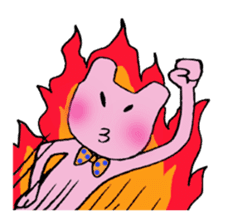 Green&Pink comedy sticker #985405