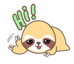 Soni, the cute little sloth sticker #985409
