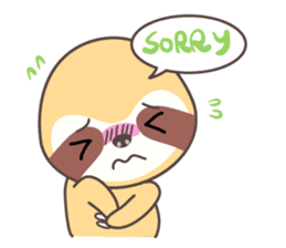 Soni, the cute little sloth sticker #985414