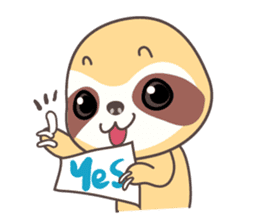 Soni, the cute little sloth sticker #985424