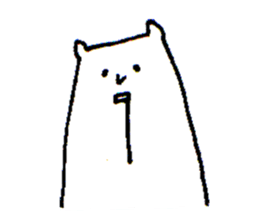 White bear sticker #985489