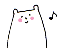 White bear sticker #985492