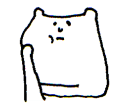 White bear sticker #985505