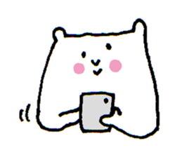 White bear sticker #985509