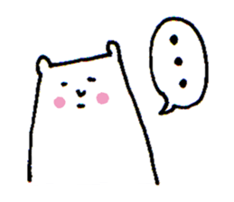 White bear sticker #985525