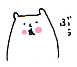 White bear sticker #985526