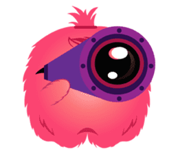 Monsta, the cute little monster sticker #986075