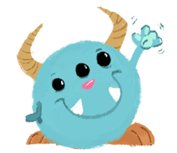 Flury, the cutest baby monster sticker #986328
