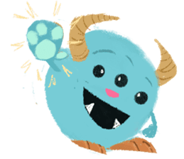 Flury, the cutest baby monster sticker #986344