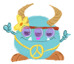 Flury, the cutest baby monster sticker #986363