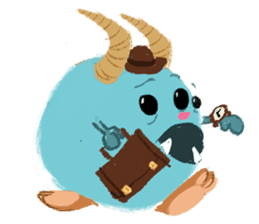 Flury, the cutest baby monster sticker #986364