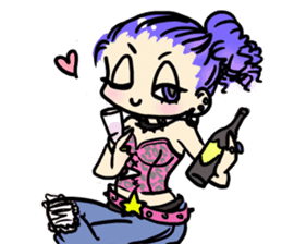Lolita girl!!  Punk girl!! sticker #986392
