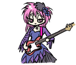 Lolita girl!!  Punk girl!! sticker #986405