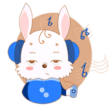 Yuu, the happy rabbit sticker #986915