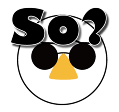 Nose sunglasses ask a reason in English sticker #987327