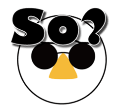 Nose sunglasses ask a reason in English sticker #987327