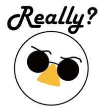 Nose sunglasses ask a reason in English sticker #987328